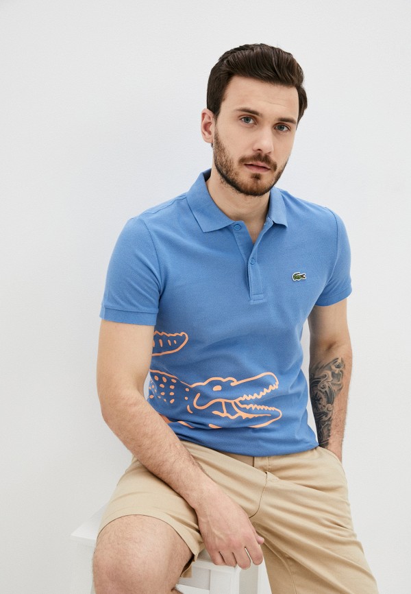 

Поло Lacoste, Голубой