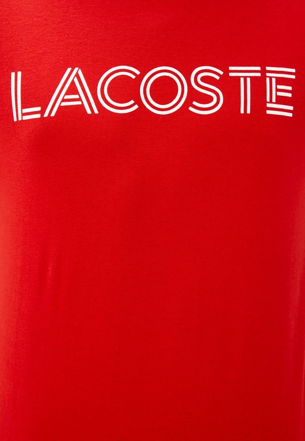 Футболка Lacoste цвет красный  Фото 3