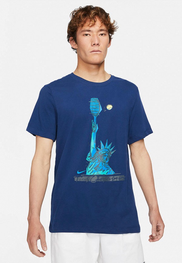 

Футболка спортивная Nike, Синий, M NKCT DF TEE NYC LIBERTY