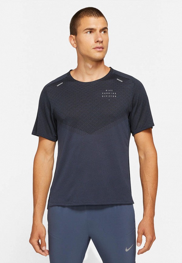 

Футболка спортивная Nike, Синий, M NK DFADV RUN DVN TECHKNIT SS