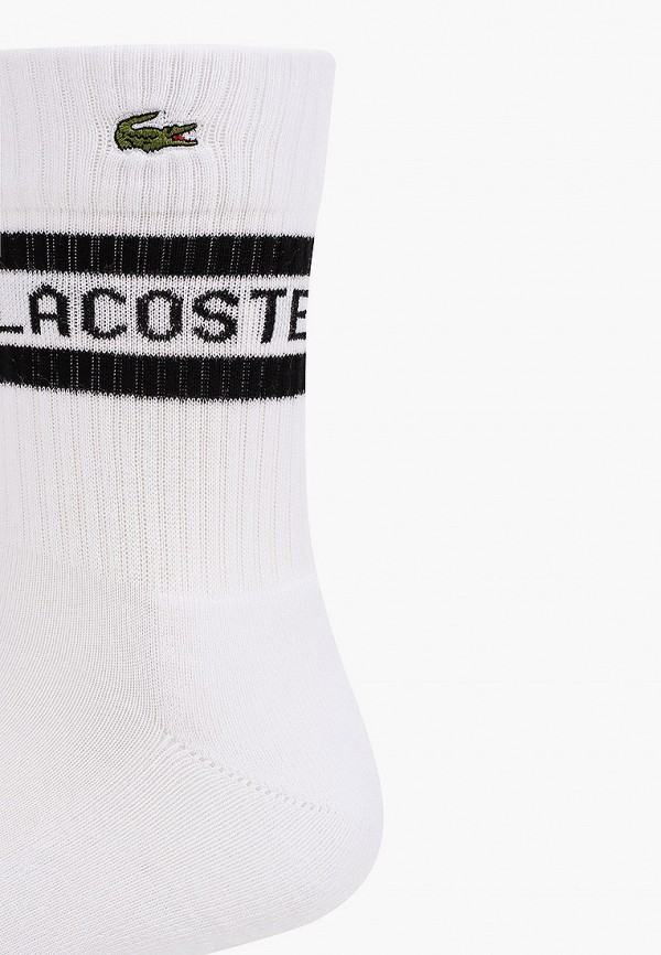 Носки Lacoste цвет белый  Фото 2