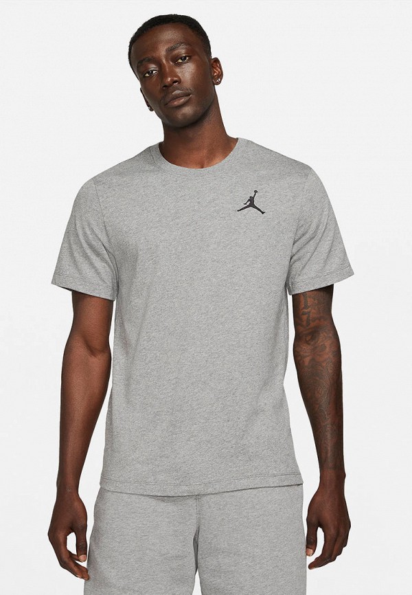 

Футболка спортивная Nike, Серый, M J JUMPMAN EMB SS CREW