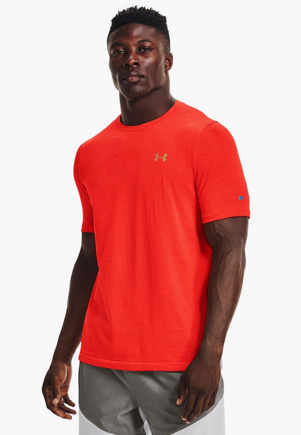 

Футболка спортивная Under Armour, Оранжевый, UA Rush Seamless Illusion SS