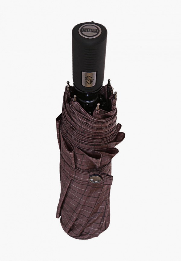 Зонт складной Lamberti цвет коричневый  Фото 3