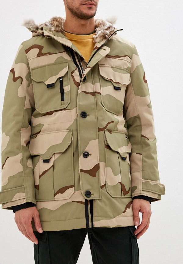 

Пуховик Lacoste, Хаки, Lacoste MP002XM1HVLU