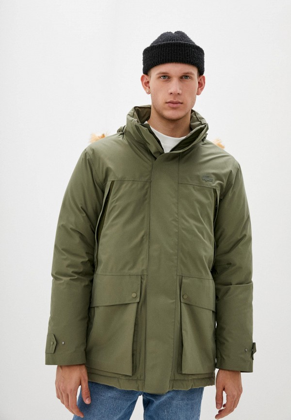 

Пуховик Lacoste, Хаки, Lacoste MP002XM1HVLV