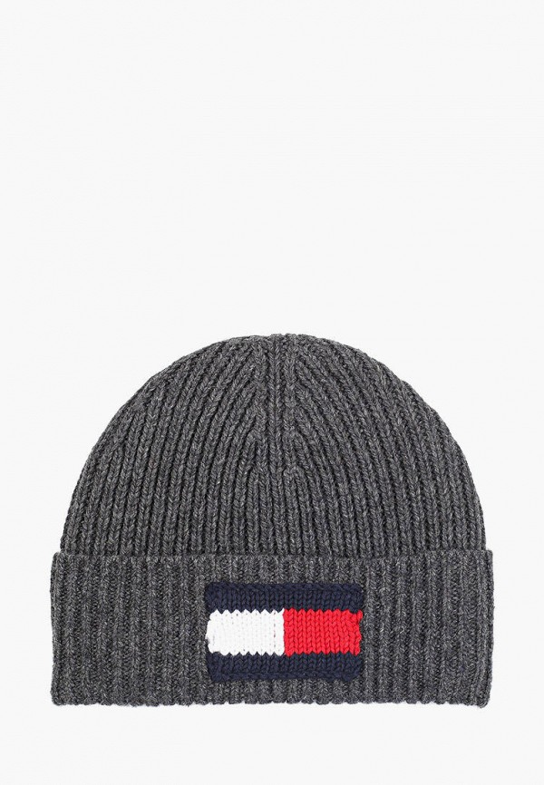 

Шапка Tommy Hilfiger, Серый, BIG FLAG BEANIE