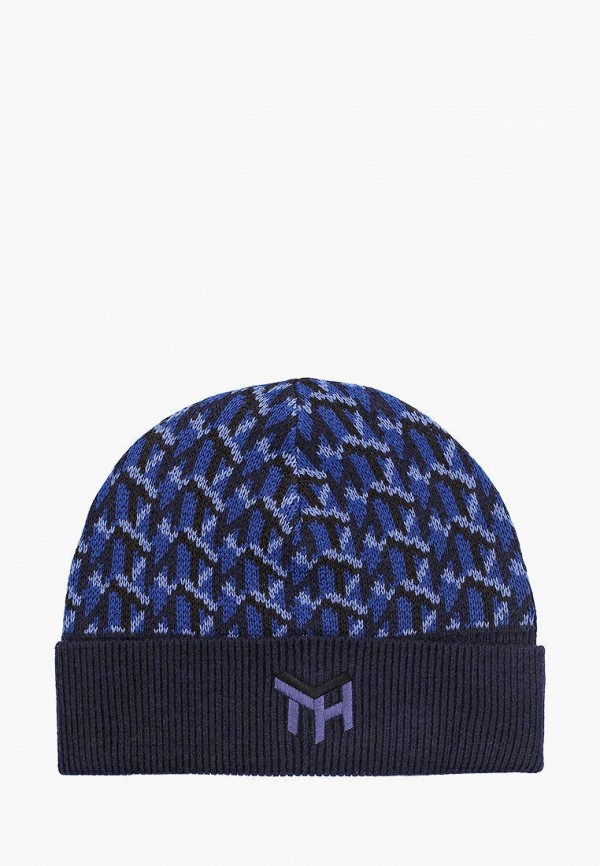 

Шапка Tommy Hilfiger, Синий, TH MONOGRAM KNIT BEANIE