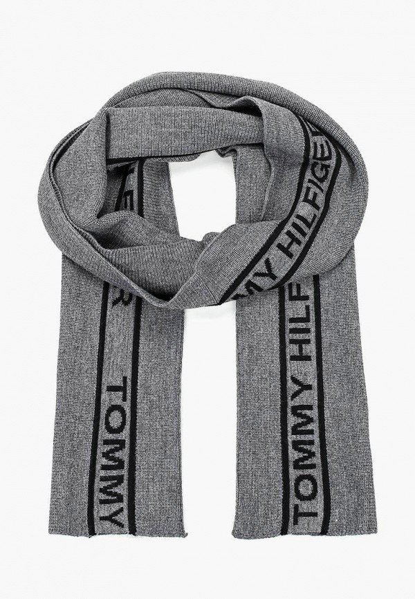 

Шарф Tommy Hilfiger, Серый, SELVEDGE KNIT SCARF