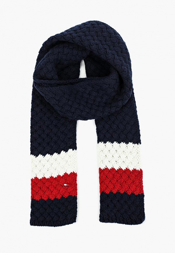 

Шарф Tommy Hilfiger, Синий, TOMMY BUBBLE KNIT