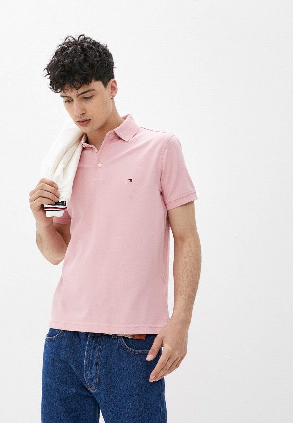 

Поло Tommy Hilfiger, Розовый, 1985 SLIM POLO