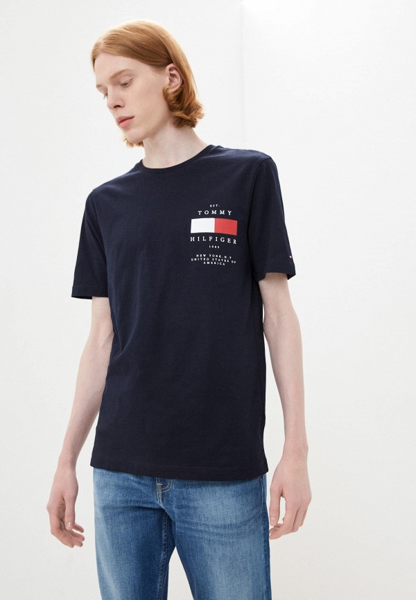 

Футболка Tommy Hilfiger, Синий, BACK PATCH TEE