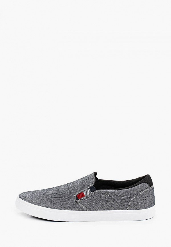 

Слипоны Tommy Hilfiger, Серый, Tommy Hilfiger MP002XM1HWH7