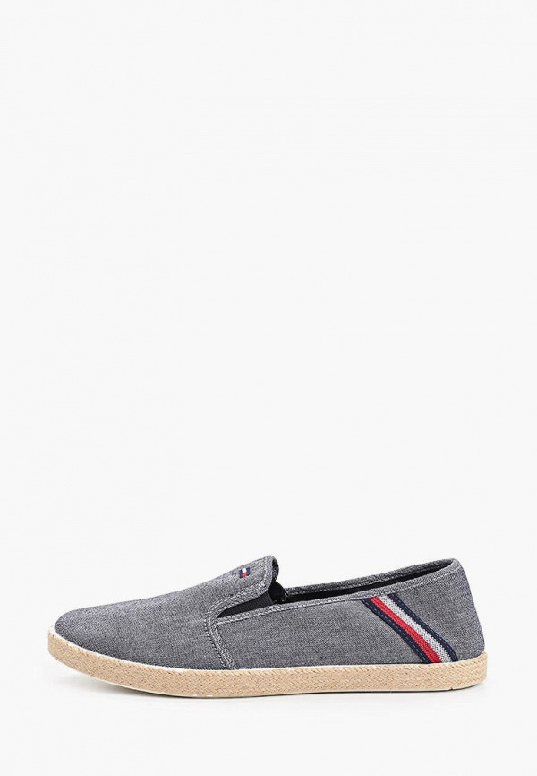 

Эспадрильи Tommy Hilfiger, Серый, SPRING RWB CHAMBRAY SLIP ON