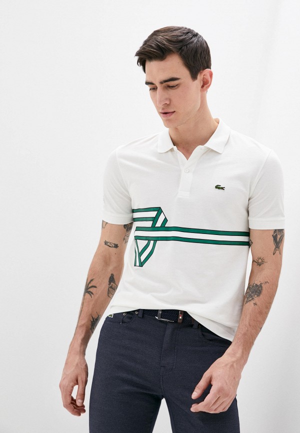 

Поло Lacoste, Белый, Lacoste MP002XM1HWO1
