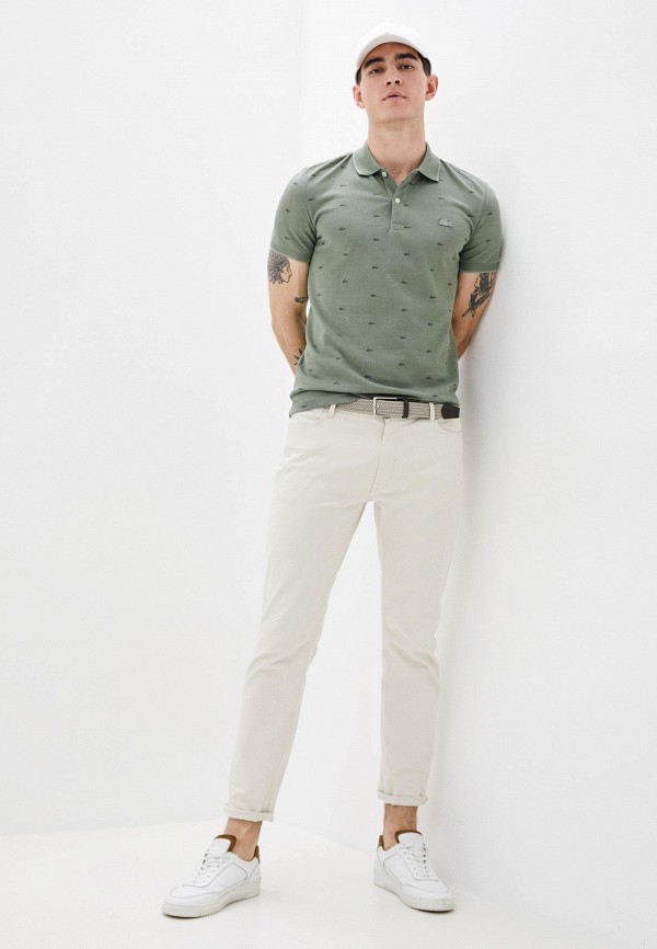 

Поло Lacoste, Зеленый, Lacoste MP002XM1HWO3