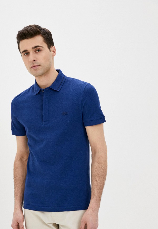 

Поло Lacoste, Синий, Lacoste MP002XM1HWO5