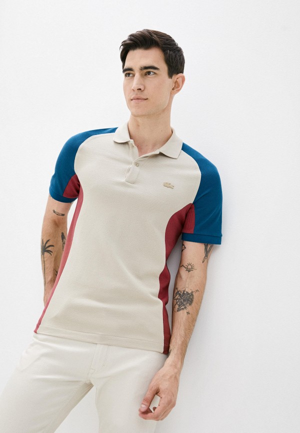 

Поло Lacoste, Бежевый