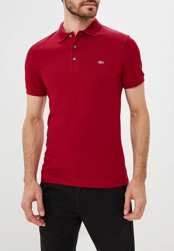 

Поло Lacoste, Бордовый, Lacoste MP002XM1HWO9