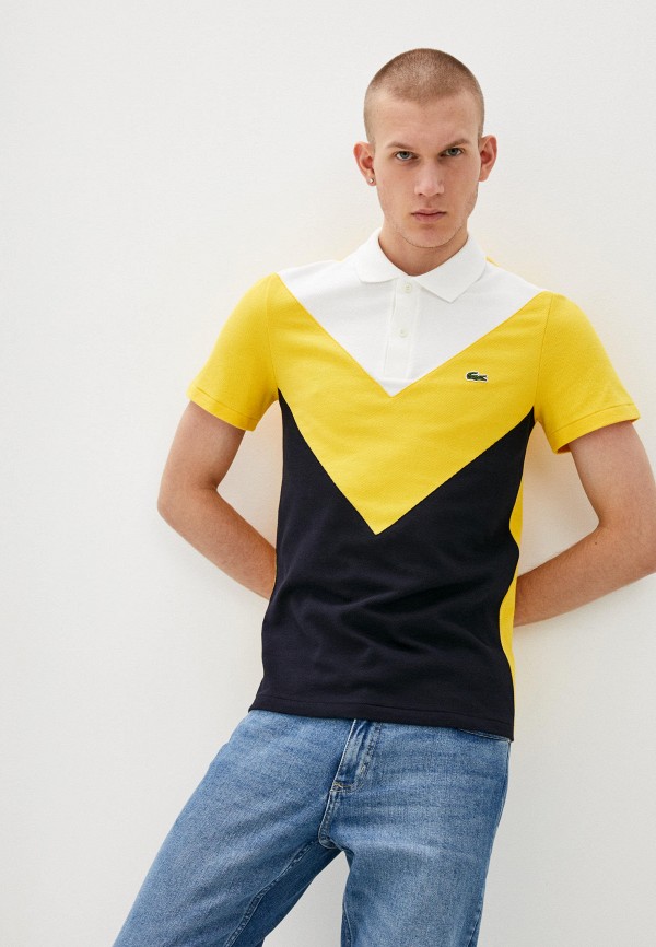 

Поло Lacoste, Желтый, Lacoste MP002XM1HWOD