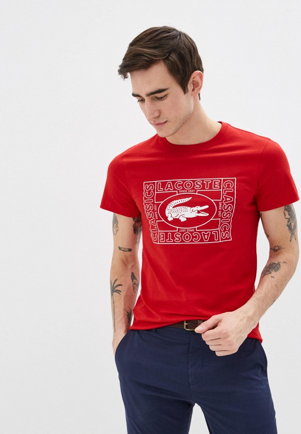 

Футболка Lacoste, Красный