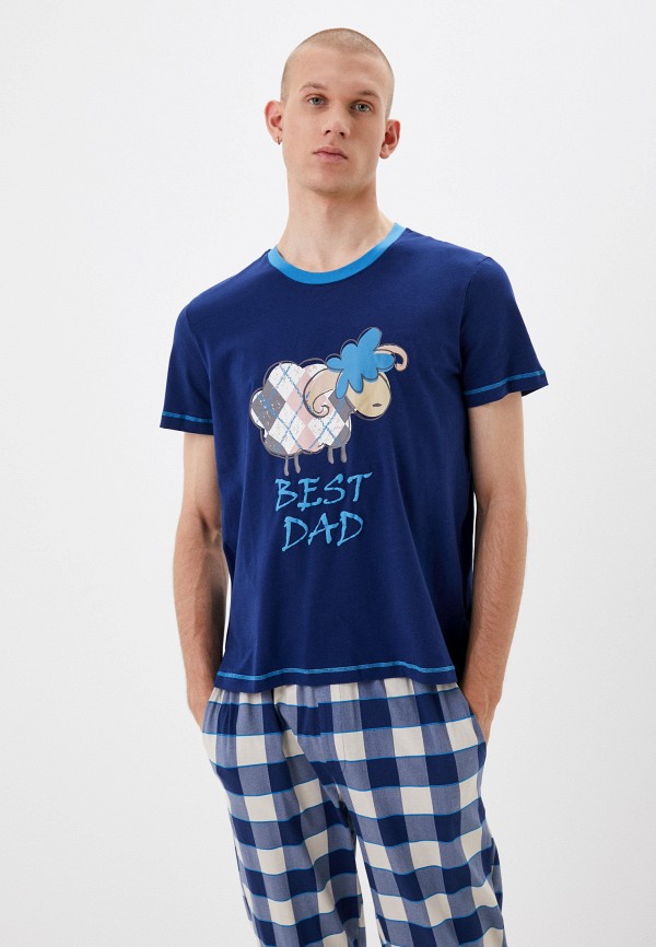 Пижама Indefini синий, размер 50, фото 2