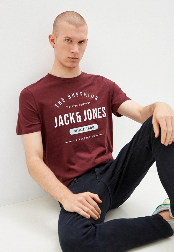 

Футболка Jack & Jones, Бордовый, HERRO REG