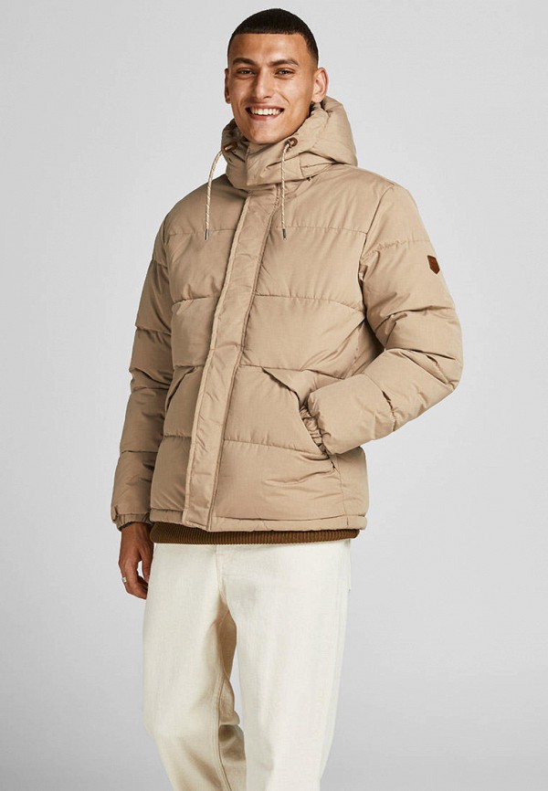 

Куртка утепленная Jack & Jones, Бежевый, EFDEY PUFFER JACKET
