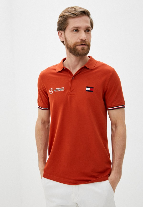 

Поло Tommy Hilfiger, Оранжевый