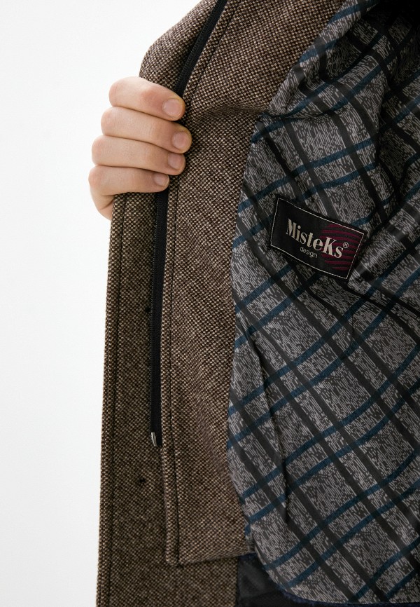 Пальто Misteks design цвет коричневый  Фото 4