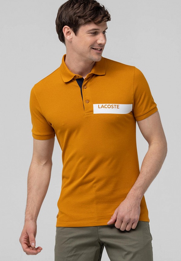 

Поло Lacoste, Оранжевый, Lacoste MP002XM1I0D7