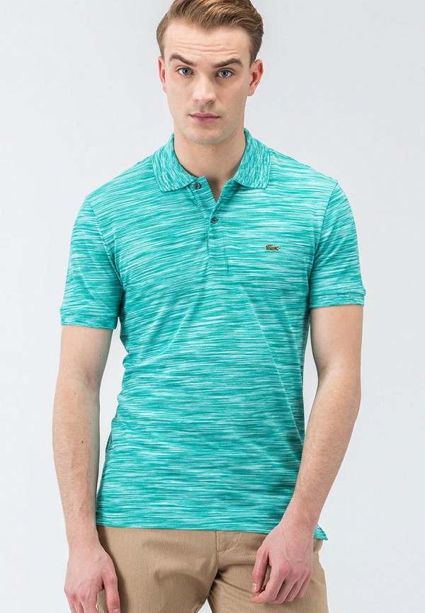 

Поло Lacoste, Бирюзовый, Lacoste MP002XM1I0DE