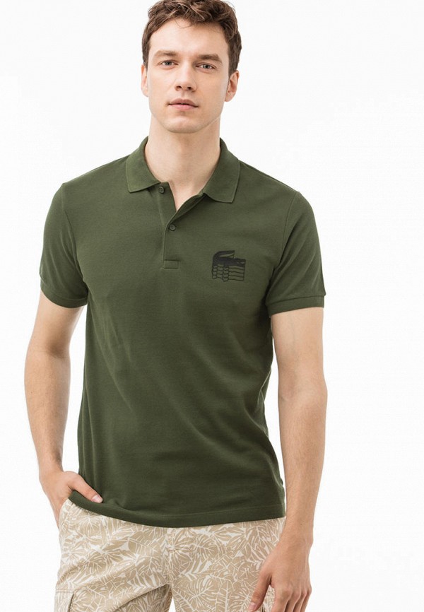 

Поло Lacoste, Хаки, Lacoste MP002XM1I0DF