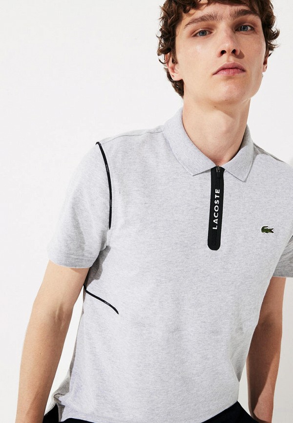 

Поло Lacoste, Серый, Lacoste MP002XM1I0EE