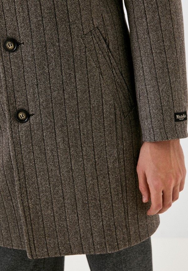 Пальто Misteks design цвет коричневый  Фото 5