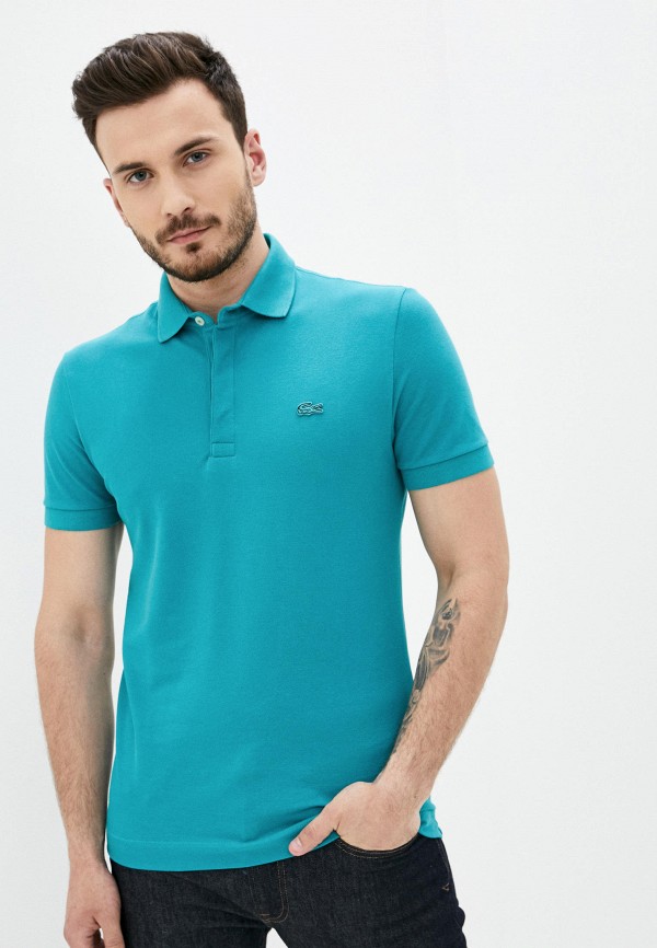

Поло Lacoste, Бирюзовый