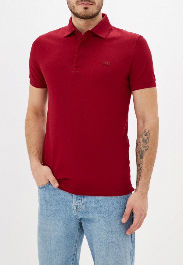 

Поло Lacoste, Бордовый