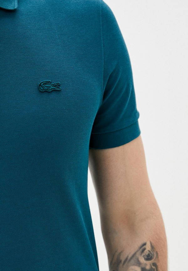

Поло Lacoste, Бирюзовый, Lacoste MP002XM1I0YU