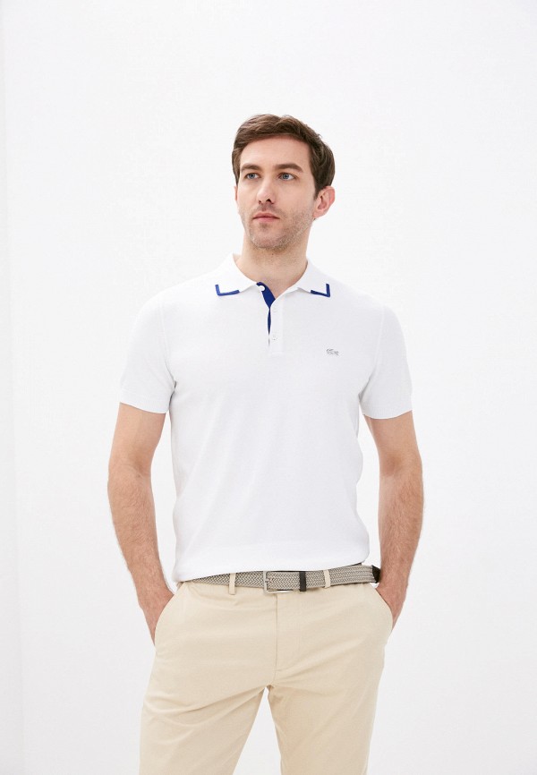 

Поло Lacoste, Белый, Lacoste MP002XM1I0Z9