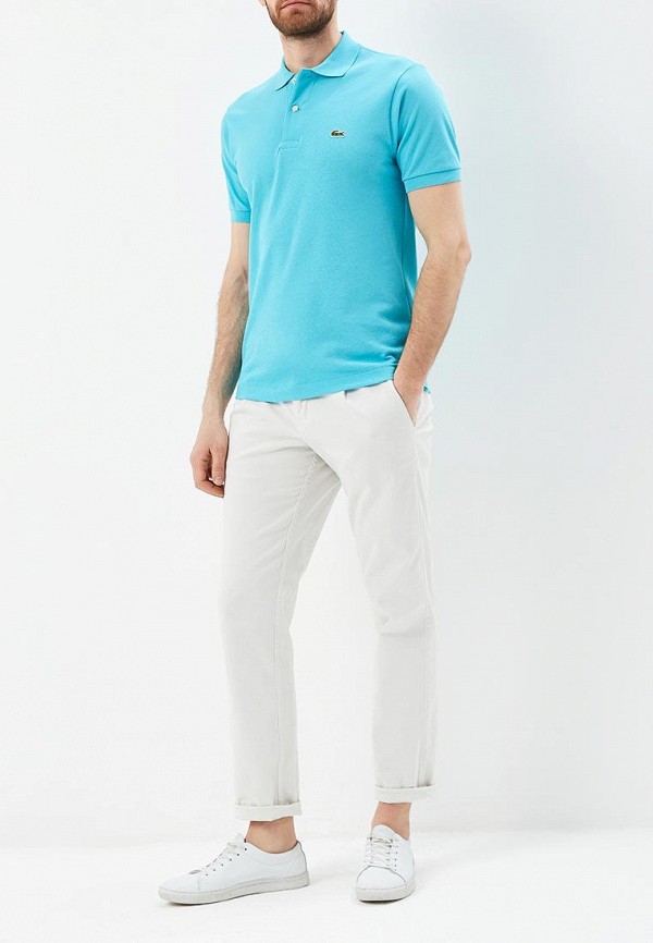 

Поло Lacoste, Бирюзовый, Lacoste MP002XM1I0ZM