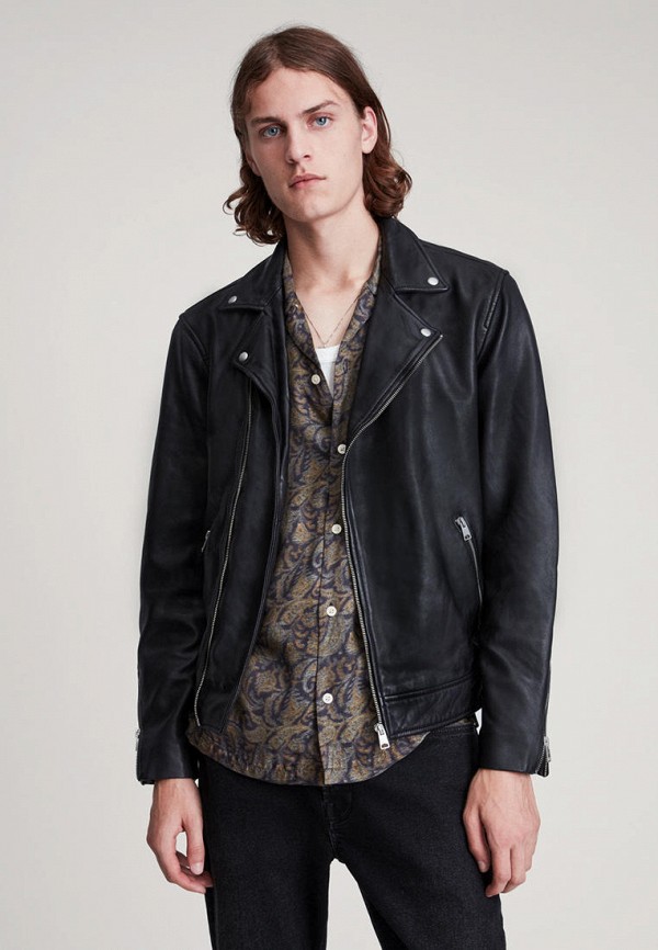 

Куртка кожаная AllSaints, Черный, TYSON BIKER