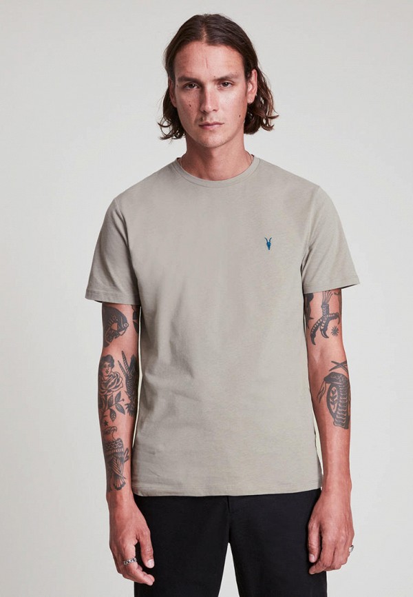 

Футболка AllSaints, Серый, BRACE CONTRAST SS CR