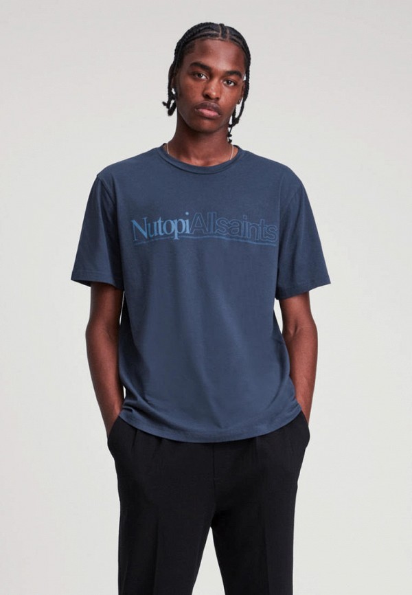 

Футболка AllSaints, Синий, AllSaints MP002XM1I1N1