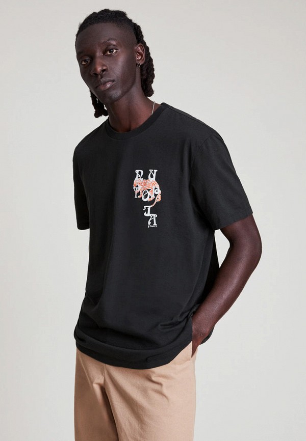 

Футболка AllSaints, Черный, TRIPPER SS CREW