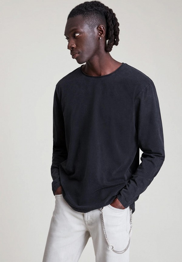 

Лонгслив AllSaints, Черный, BODEGA LS CREW