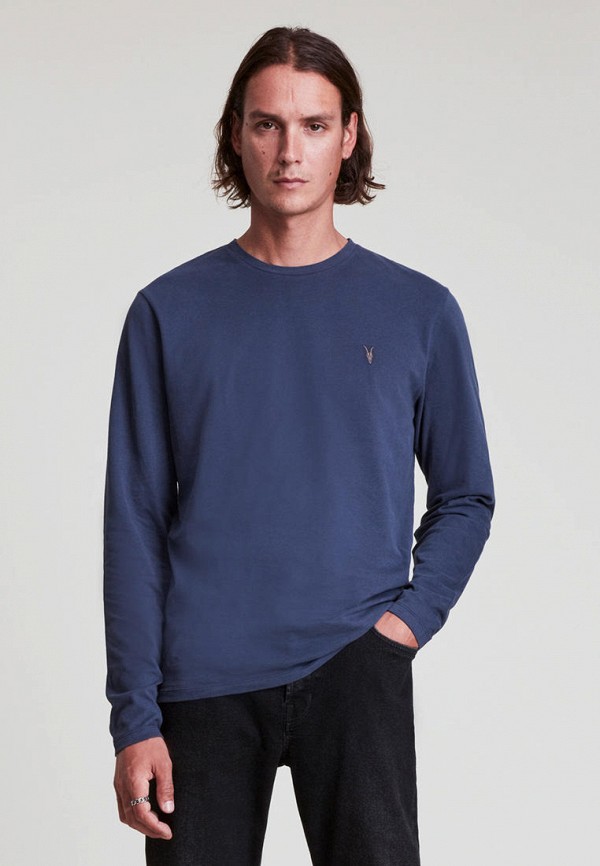 

Лонгслив AllSaints, Синий, BRACE LS CONTRAST CR