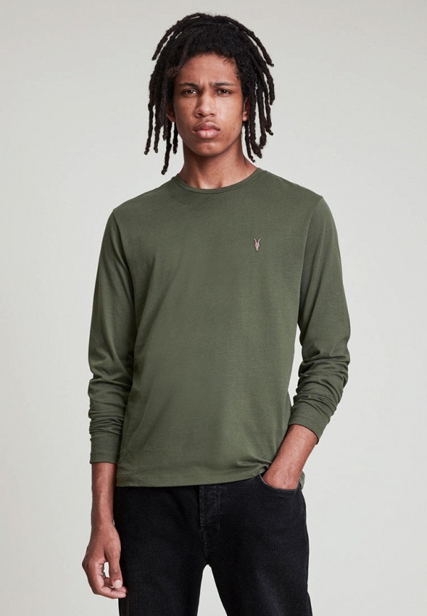 

Лонгслив AllSaints, Зеленый, BRACE LS CONTRAST CR