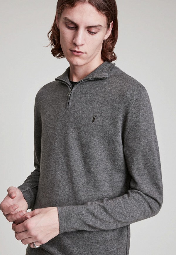 

Джемпер AllSaints, Серый, KILBURN ZIP FUNNEL