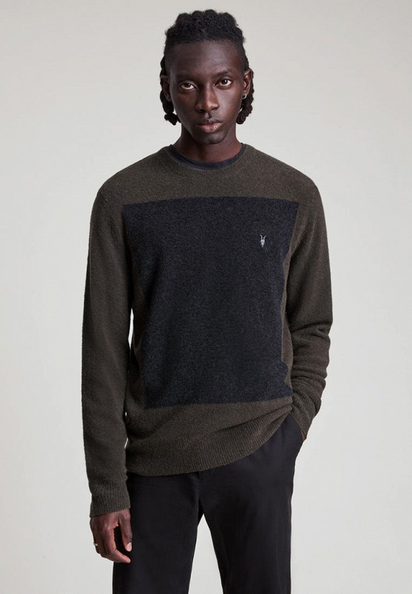 

Джемпер AllSaints, Коричневый, LOBKE KNIT CREW
