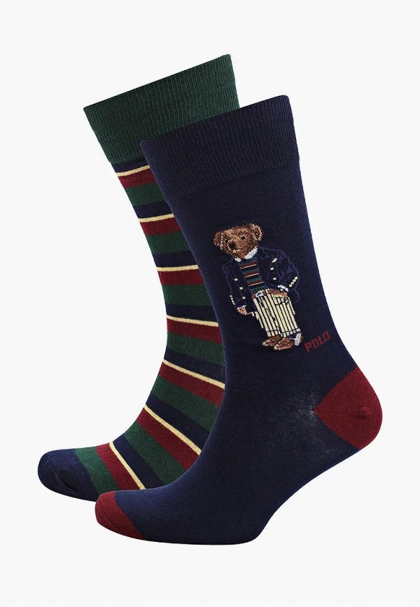 

Носки 2 пары Polo Ralph Lauren, Мультиколор;синий, Polo Ralph Lauren MP002XM1I262